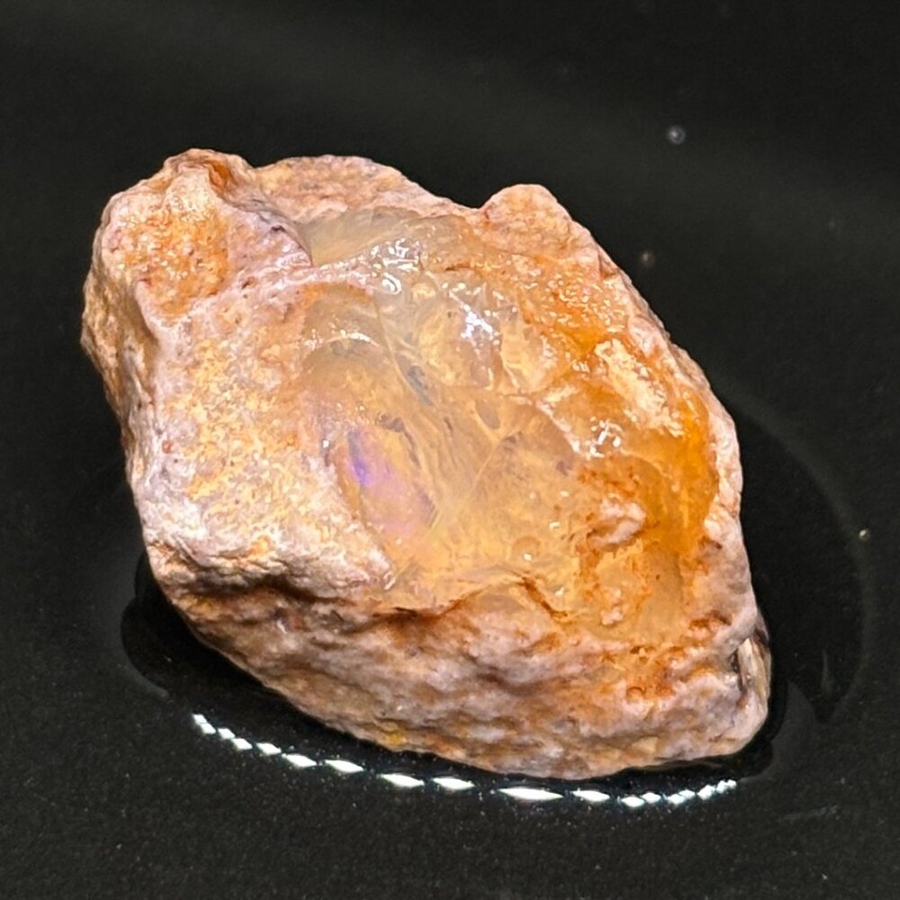 Jalisco Mexican Fire Opal Stone Crystal Cavern Collectible Specimen
